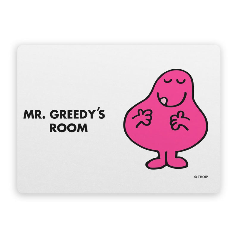 Mr. Greedy Door Plaque