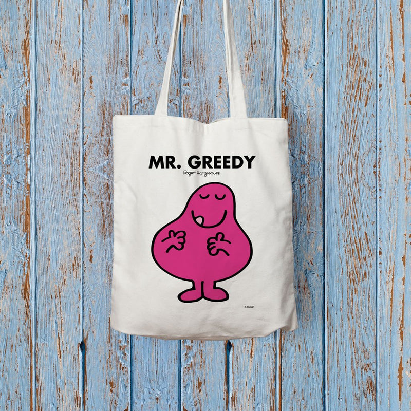 Mr. Greedy Long Handled Tote Bag (Lifestyle)