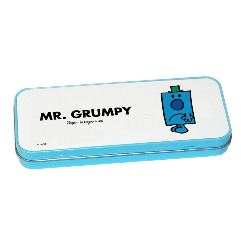 Mr. Grumpy Pencil Case Tin (Blue)