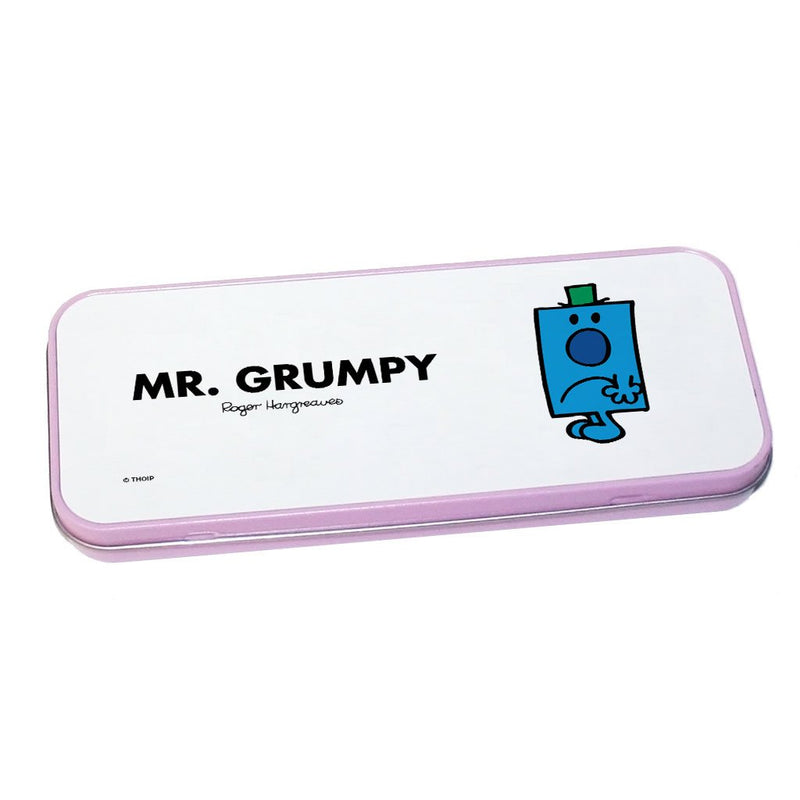 Mr. Grumpy Pencil Case Tin (Pink)