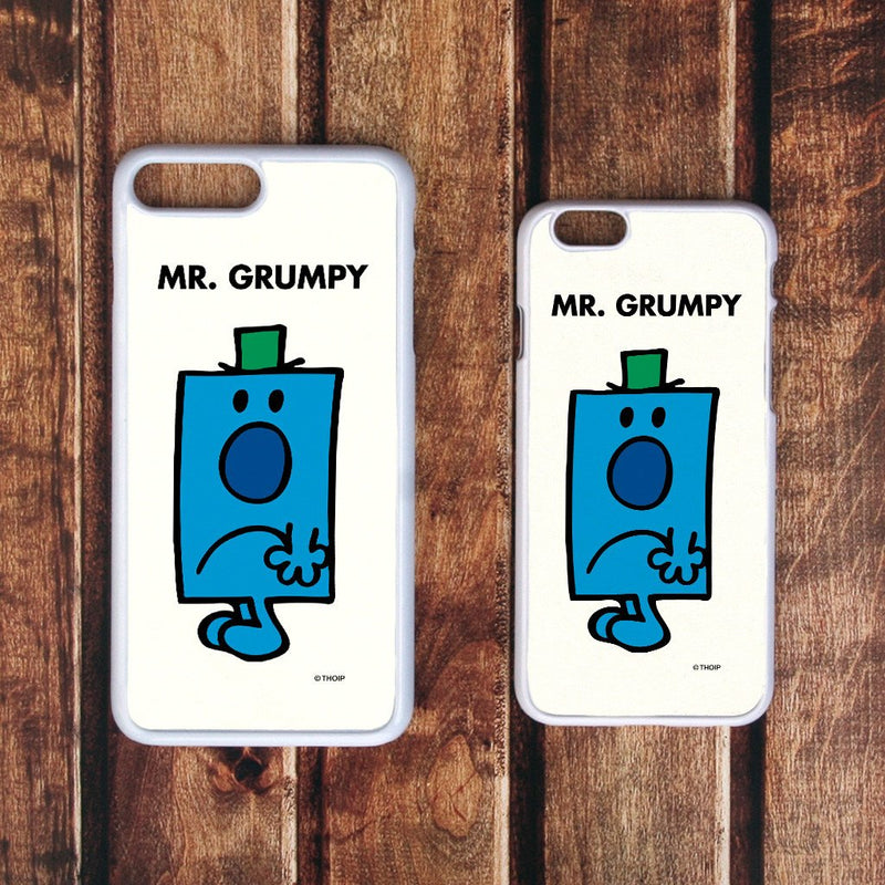 Mr. Grumpy White Phone Case (Lifestyle)