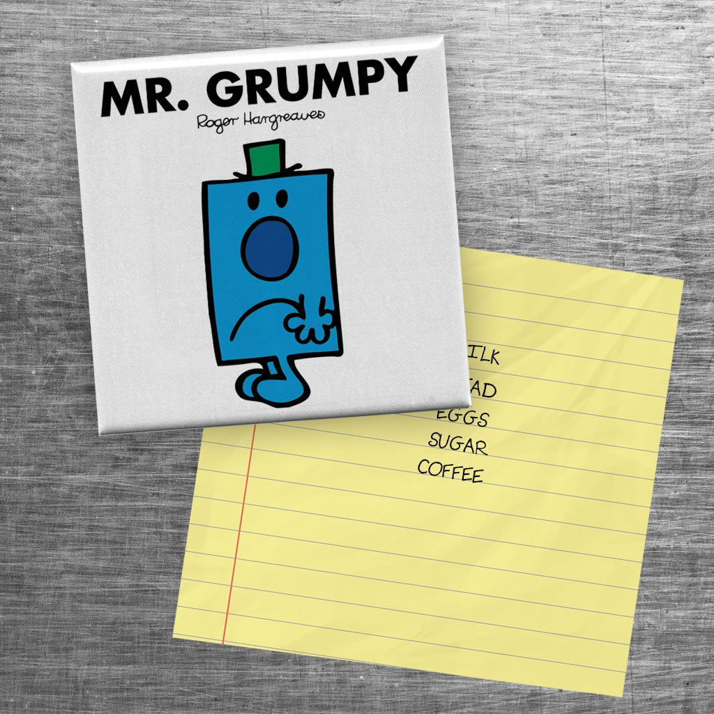 Mr. Grumpy Square Magnet - Official Nostalgic Gift Idea