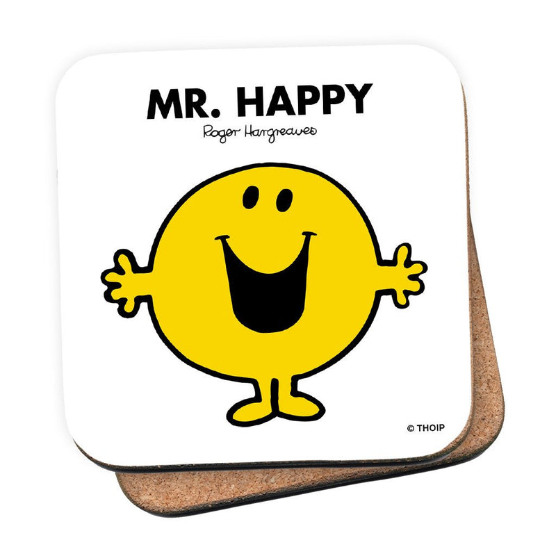 Mr. Happy Cork Coaster