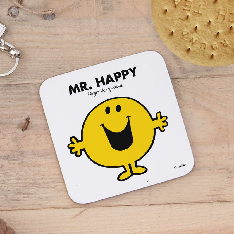 Mr. Happy Cork Coaster (Lifestyle)