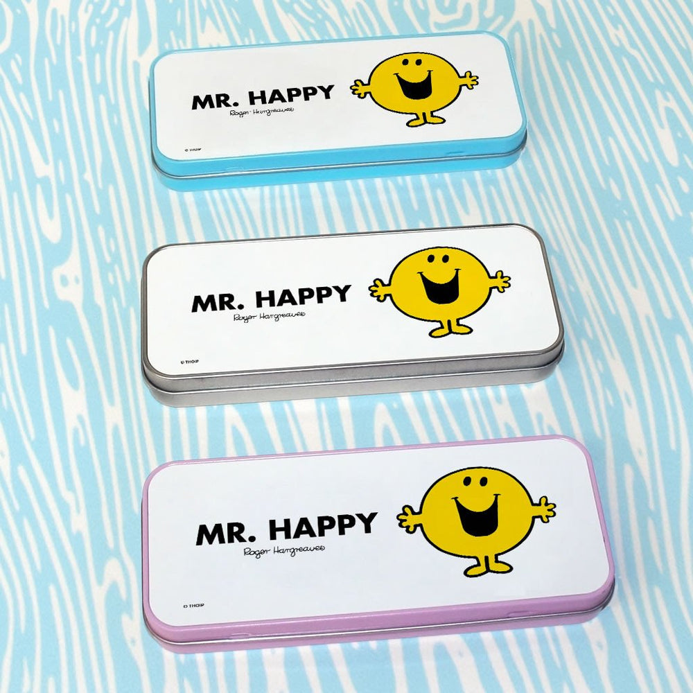 Mr. Happy Pencil Case Tin - Friends & Collectors