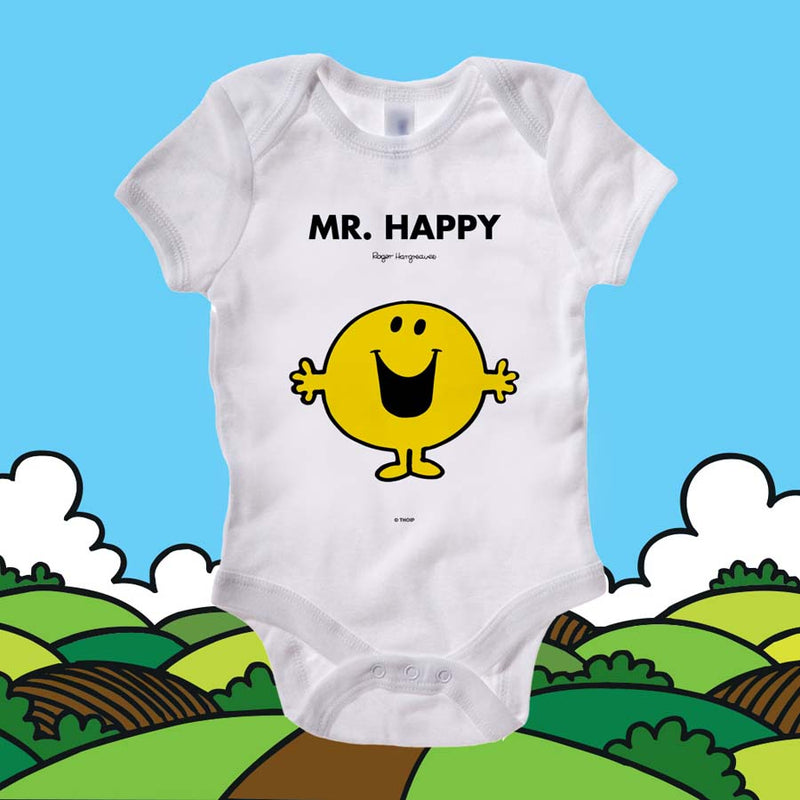 Mr Happy Baby Grow
