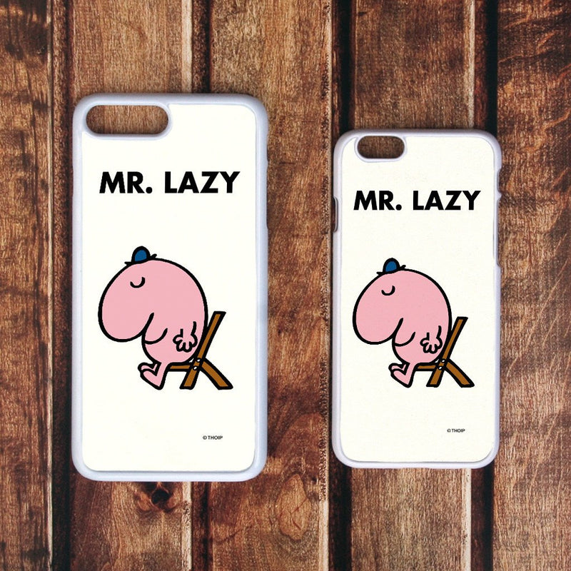 Mr. Lazy White Phone Case (Lifestyle)
