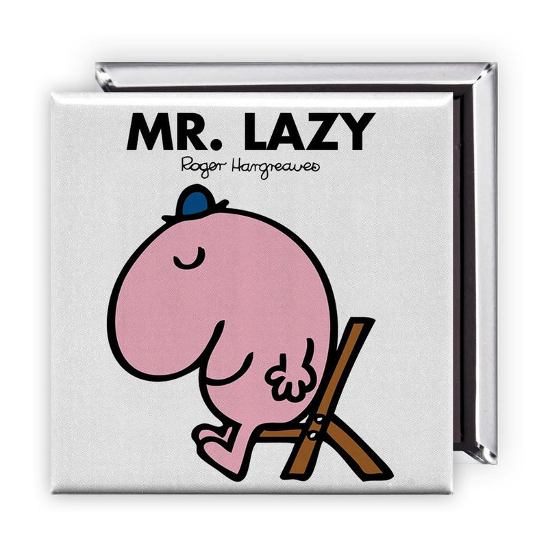 Mr. Lazy Square Magnet