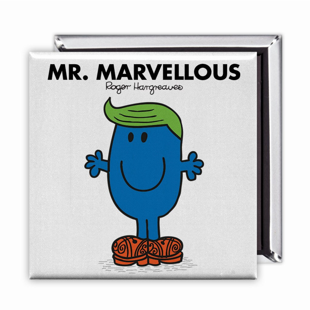 Personalised Mr. Marvellous Square Magnet