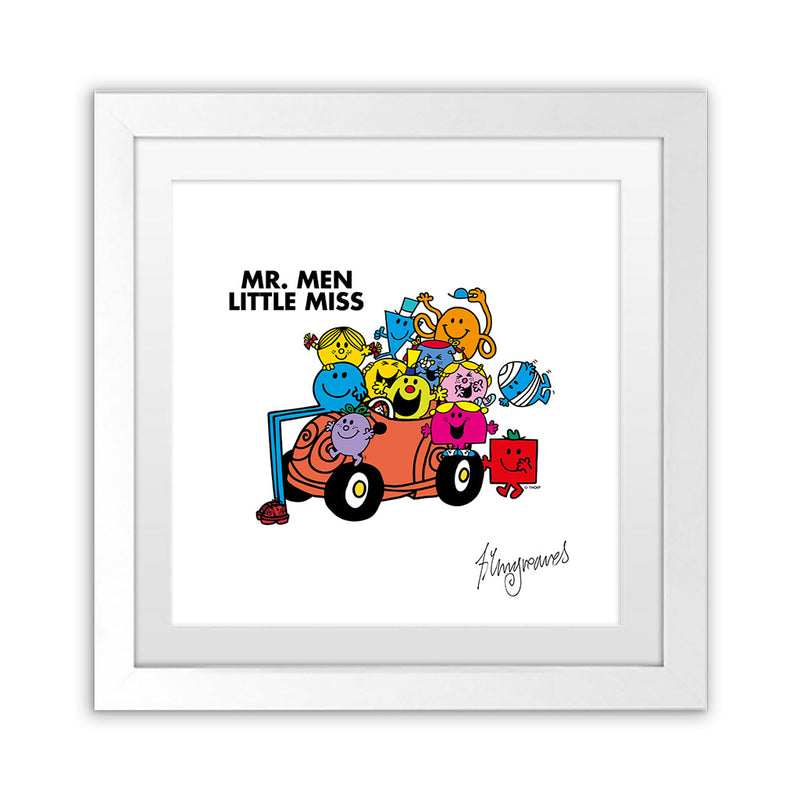Mr. Men Little Miss Car Print - Limited Edition Signed Print