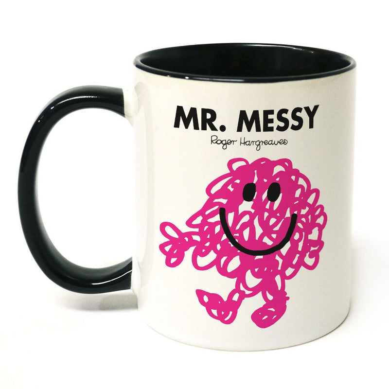Mr. Messy Large Porcelain Colour Handle Mug