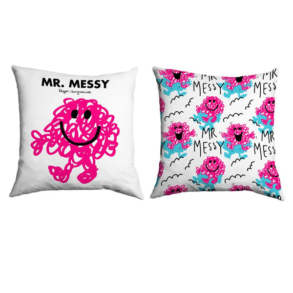 Personalised Mr. Messy Micro Fibre Cushion