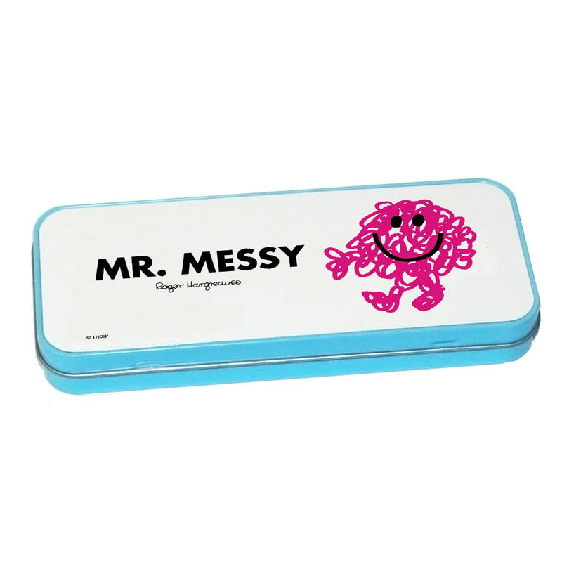 Mr. Messy Pencil Case Tin (Blue)