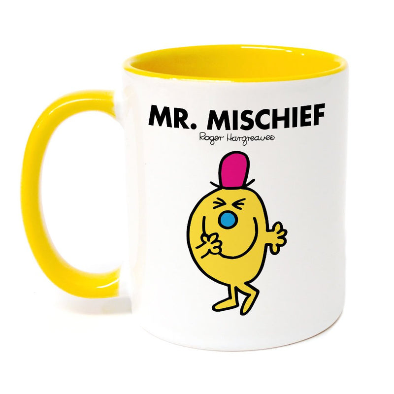 Mr. Mischief Large Porcelain Colour Handle Mug