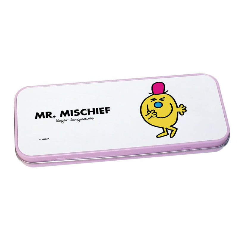 Mr. Mischief Pencil Case Tin (Pink)