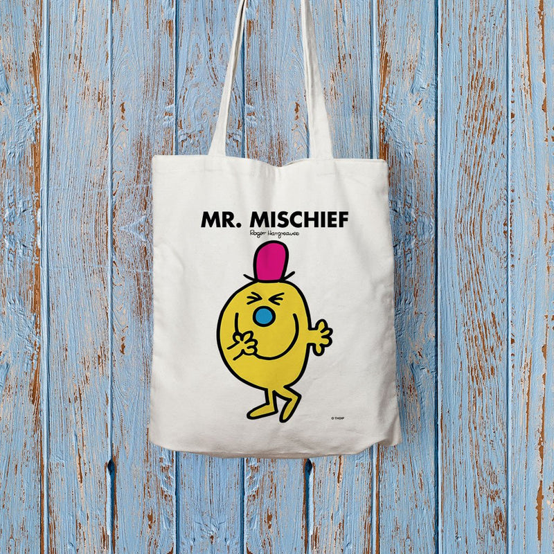 Mr. Mischief Long Handled Tote Bag (Lifestyle)