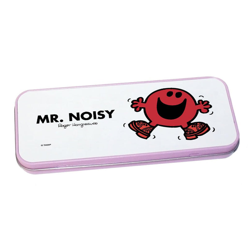 Mr. Noisy Pencil Case Tin (Pink)