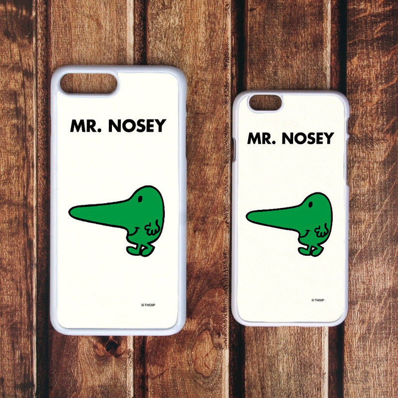 Mr. Nosey White Phone Case (Lifestyle)