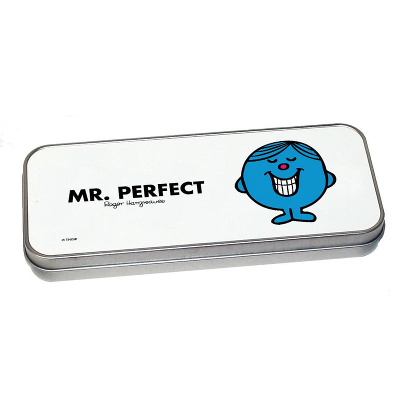 Mr. Perfect Pencil Case Tin (Silver)