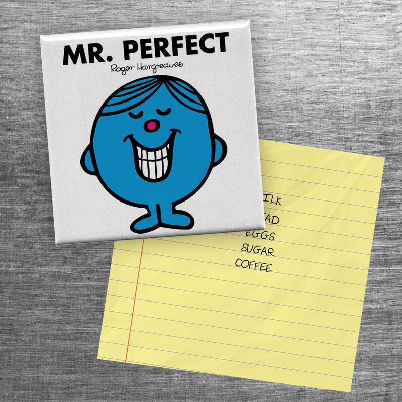 Mr. Perfect Square Magnet (Lifestyle)