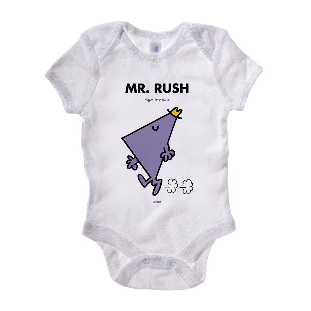 Mr. Rush Baby Grow - Fun Nostalgic Gift for Fans of Mr Men