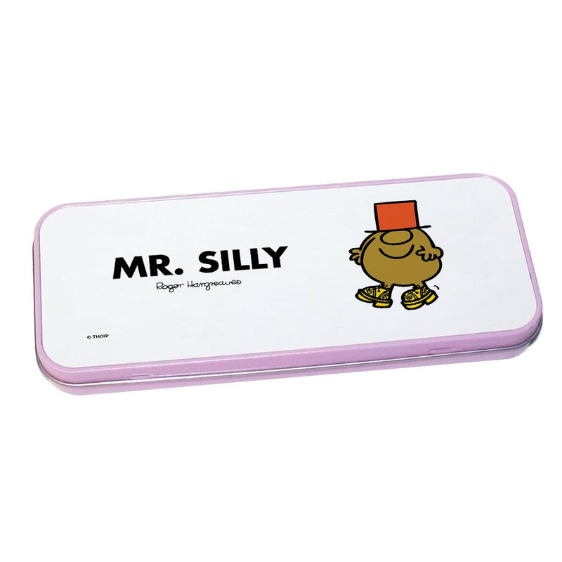 Mr. Silly Pencil Case Tin (Pink)