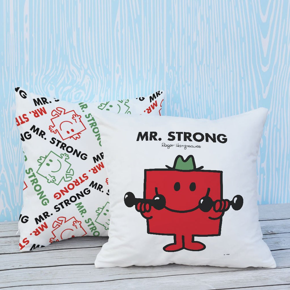 Mr. Strong Micro Fibre Cushion - Vintage-Inspired Gift They'll U