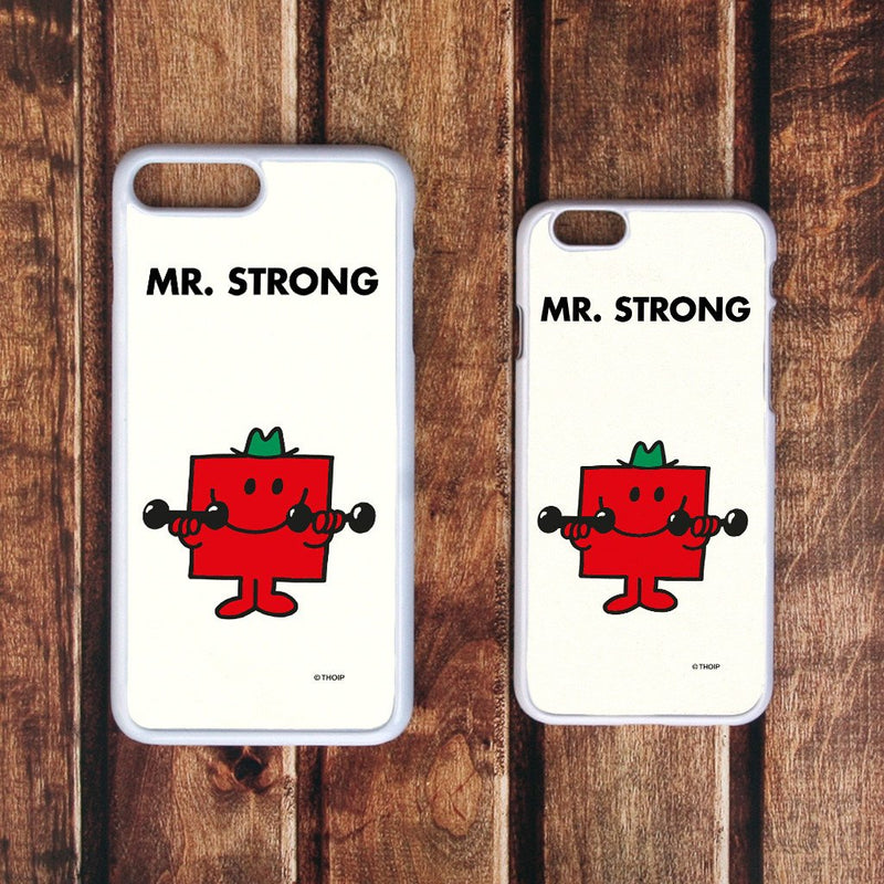 Mr. Strong White Phone Case (Lifestyle)