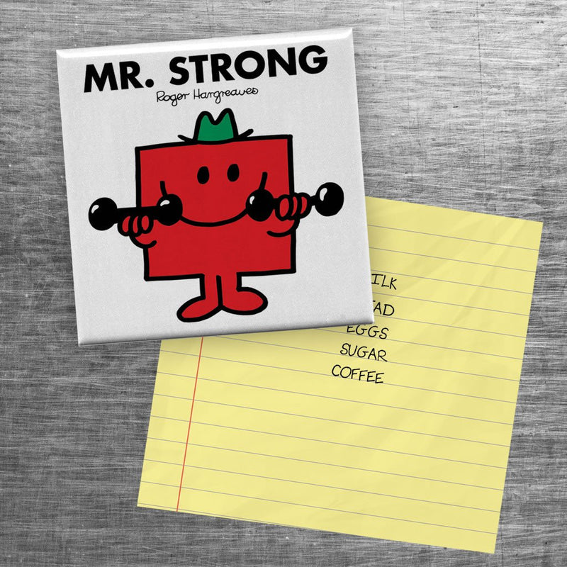 Mr. Strong Square Magnet (Lifestyle)