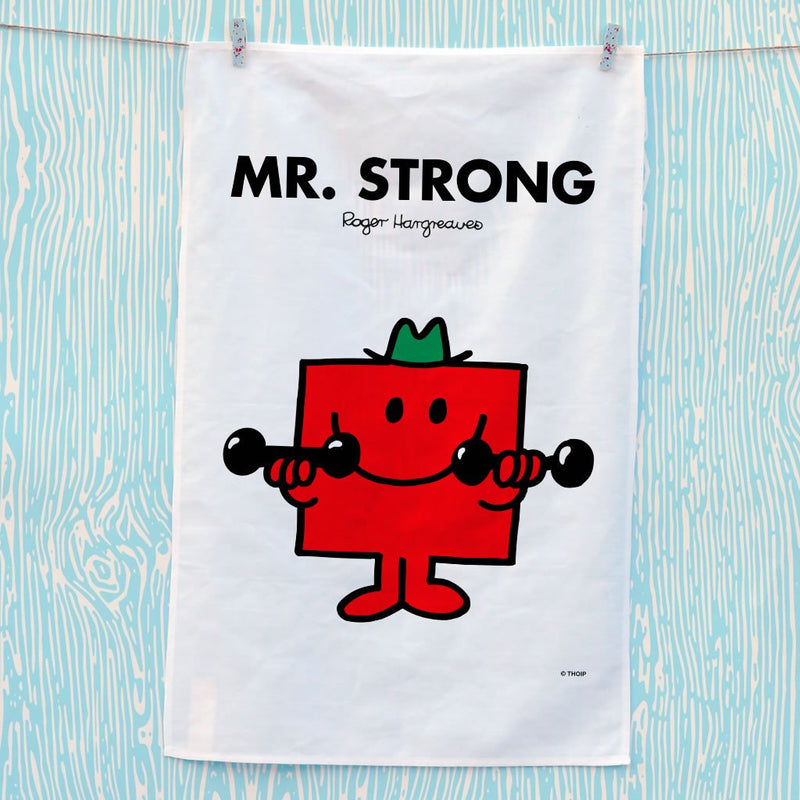 Mr. Strong Pin Mr. Strong Tea Towel - Bright Gift for Teachers