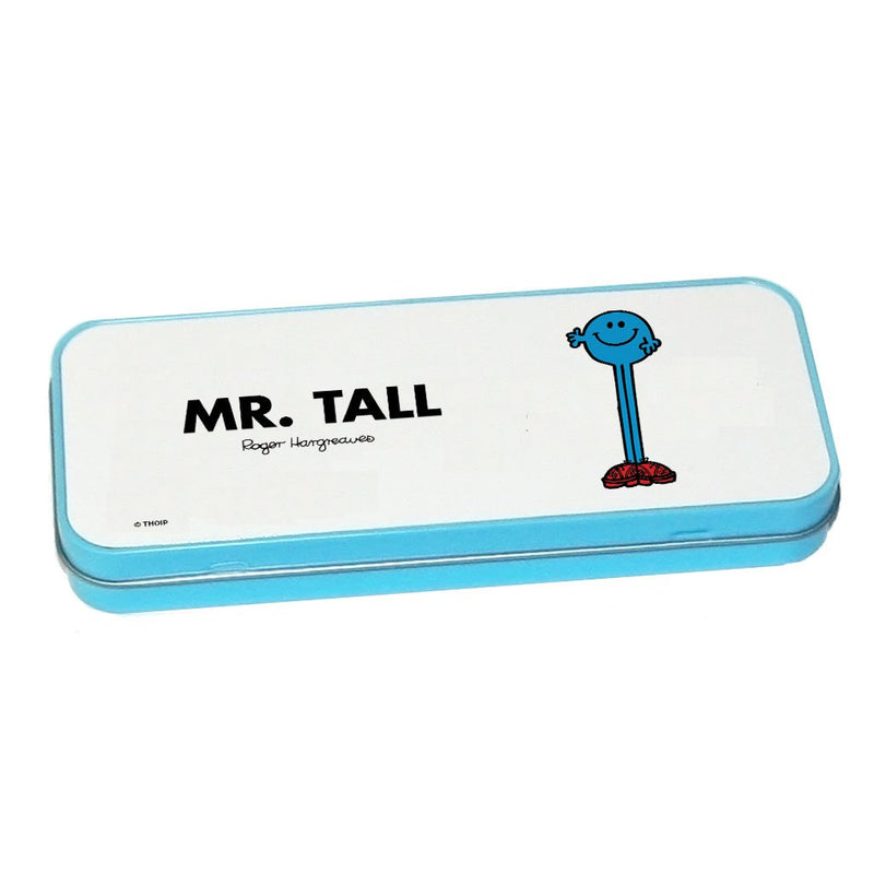 Mr. Tall Pencil Case Tin (Blue)