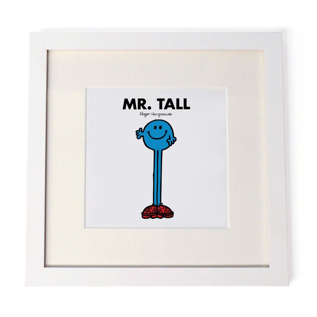 Mr. Tall White Art Print - Vintage-Inspired Gift They'll Use Dai