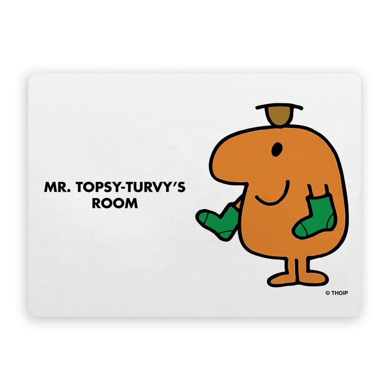 Mr. Topsy-turvy Door Plaque