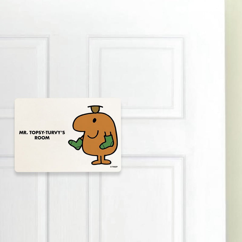 Mr. Topsy-turvy Door Plaque (Lifestyle)
