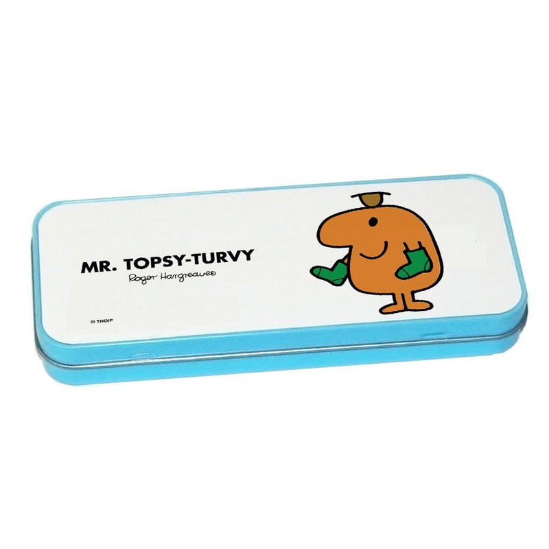 Mr. Topsy-turvy Pencil Case Tin (Blue)