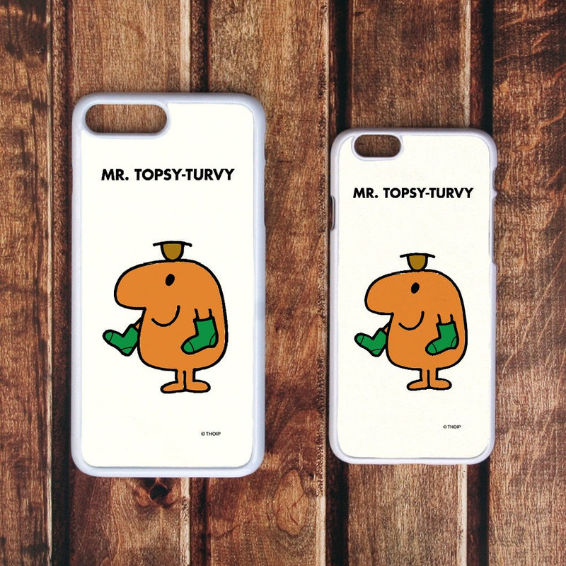 Mr. Topsy-turvy White Phone Case (Lifestyle)