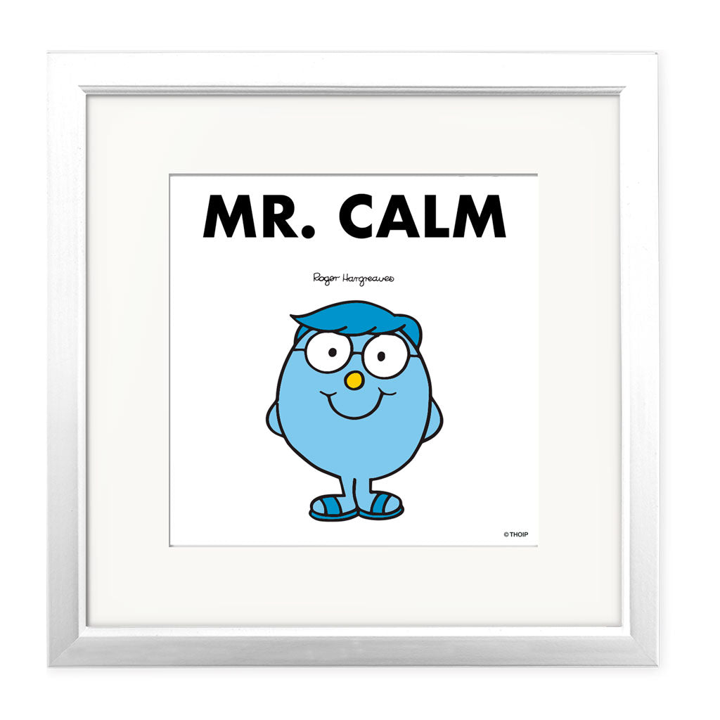 Personalised Mr. Calm White Framed Print