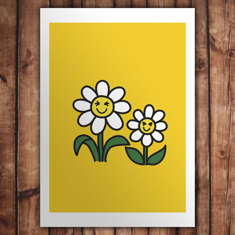 Laughing Daisies Art Print