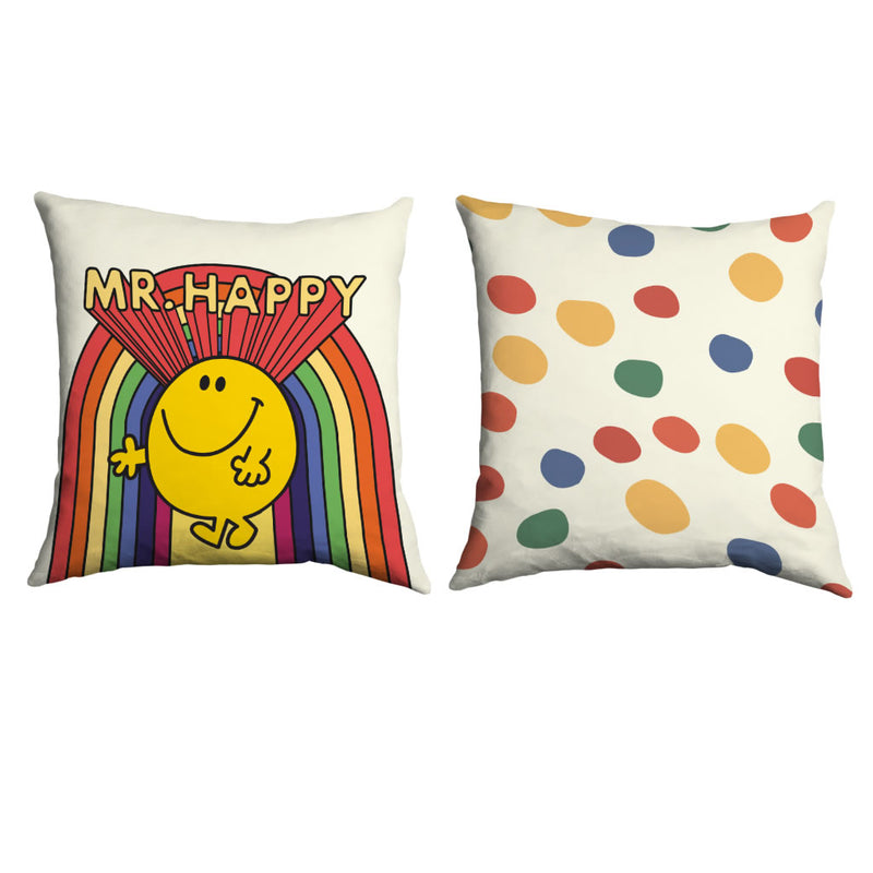 Mr. Happy Rainbow Cushion