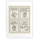 Mr. Men Retro Comic Strip Art Print