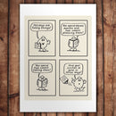 Mr. Men Retro Comic Strip Art Print