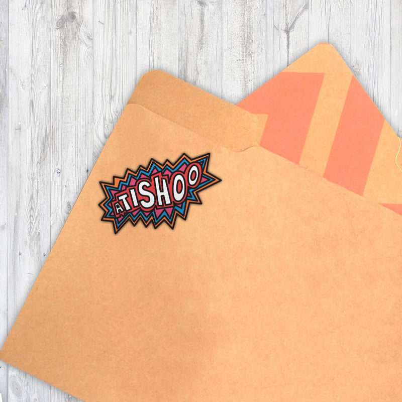 Atishoo Slogan Sticker