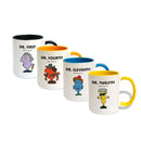 The Doctors Large Porcelain Colour Handle Mug Set