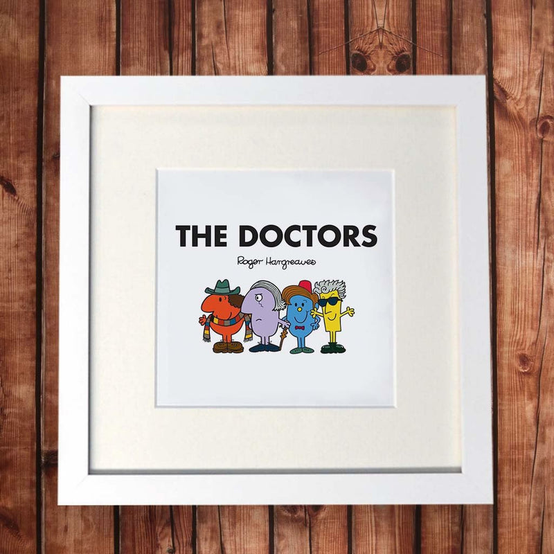 The Doctors White Framed Print (Lifestyle)